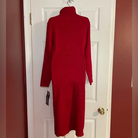 💥NWT💥 Nina Leonard Turtleneck Midi Sweater Dress - Picture 8 of 8